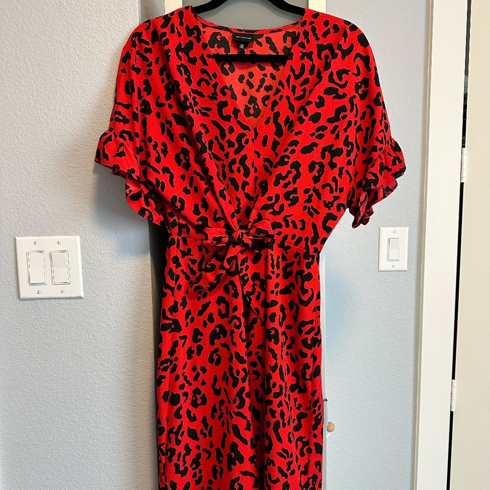 Flattering Red Dress (Size XS, Fits like S/M)